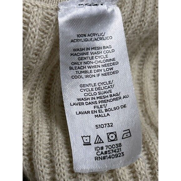 Loft Womens O/S Vest Cardigan Top Open Tan Knit Sleeveless Tank Ribbed - Picture 4 of 8